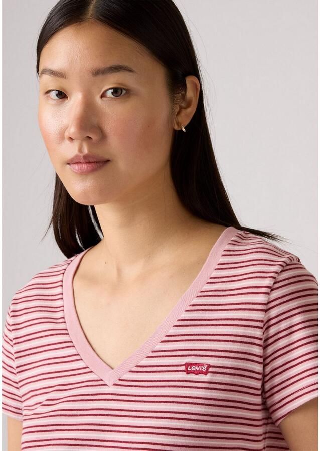 Levi's Shirt met V-hals PERFECT VNECK met mini-batwing-logoborduursel - Foto 3