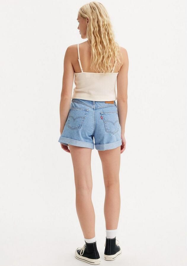 Levi's Opgerolde 80s Mom Shorts Blue Dames - Foto 4
