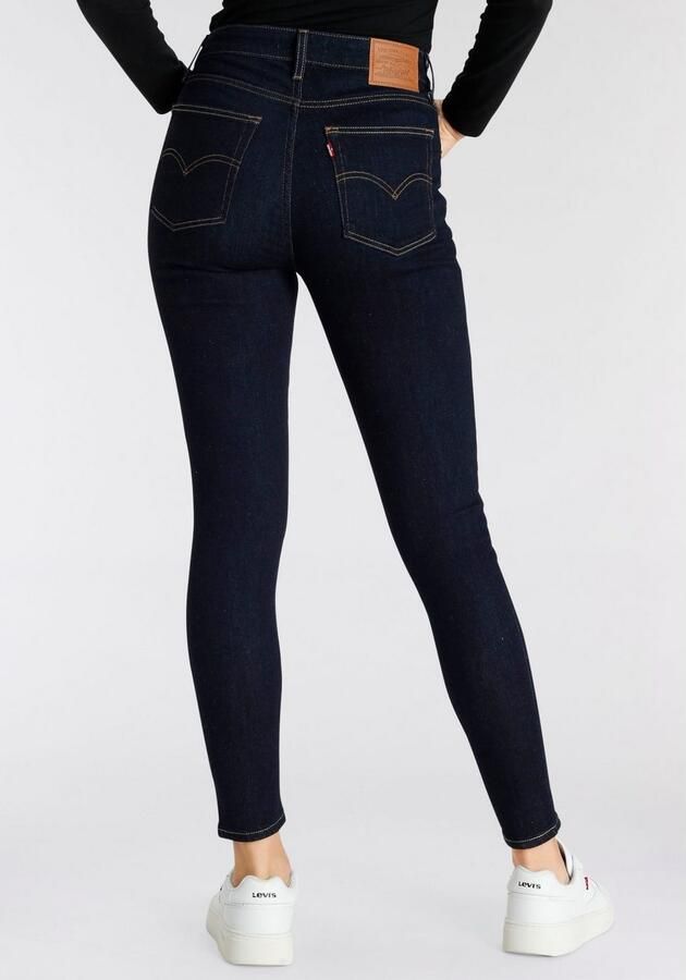 Levi's 721 high waist skinny jeans dark blue denim - Foto 9