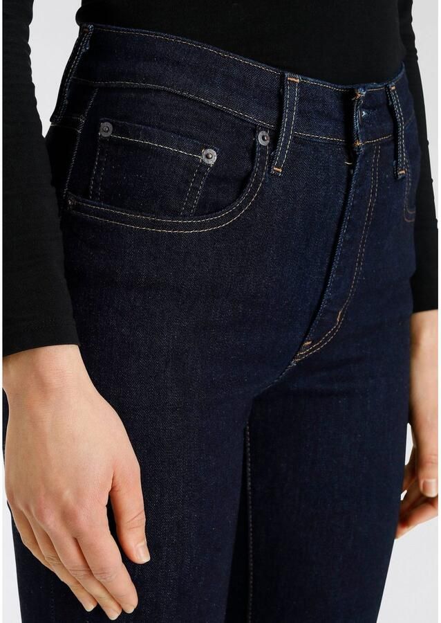 Levi's 721 high waist skinny jeans dark blue denim - Foto 4