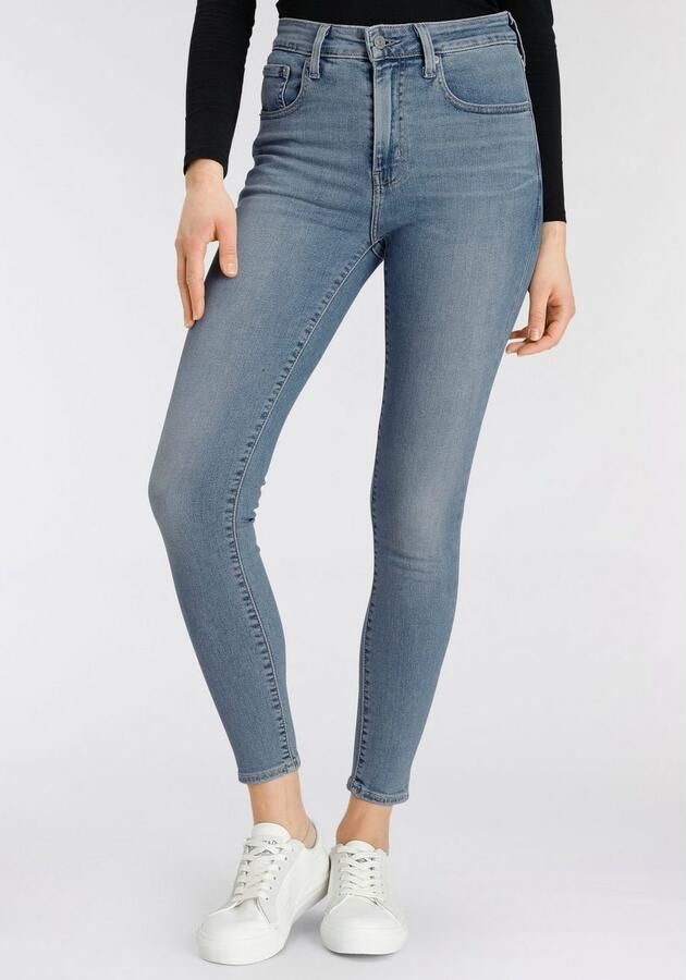 Levi's 721 high waist skinny jeans light blue denim - Foto 8