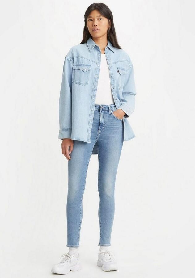 Levi's 721 high waist skinny jeans light blue denim - Foto 5