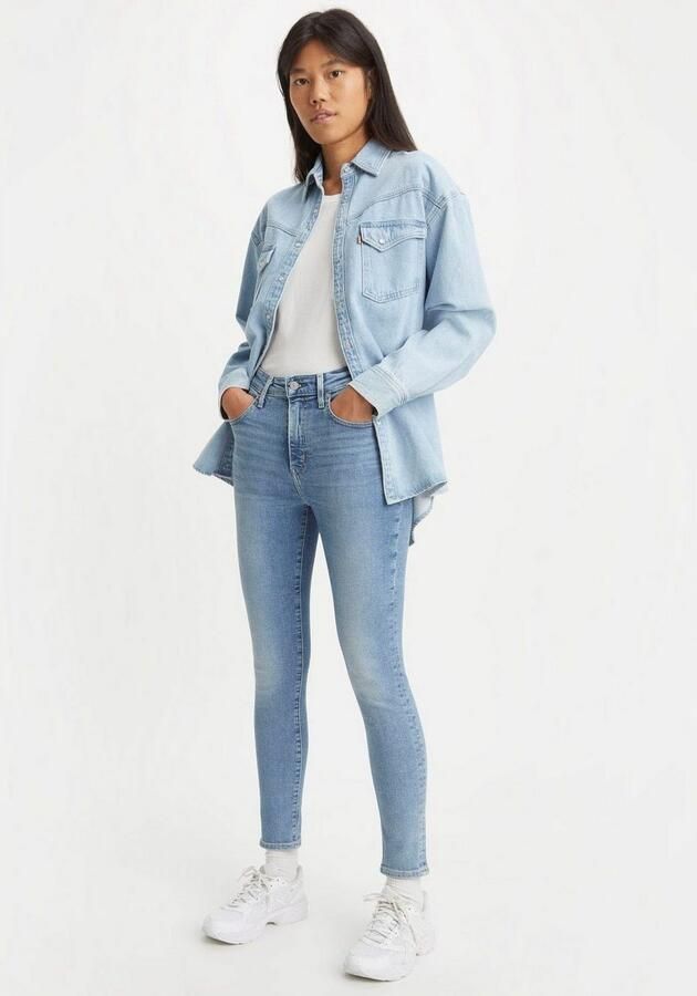 Levi's 721 high waist skinny jeans light blue denim - Foto 10