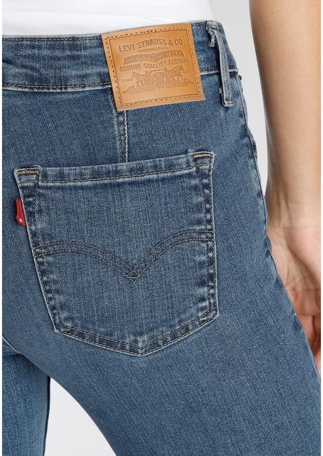 Levi's 712 high waist slim fit jeans medium blue denim