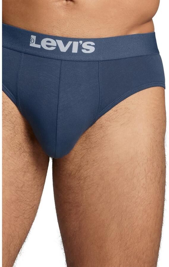 Levi's Slip LEVIS MEN SOLID BASIC BRIEF ORG CO 2P met contrasterend logoband zonder ingreep (Set van 2) - Foto 3