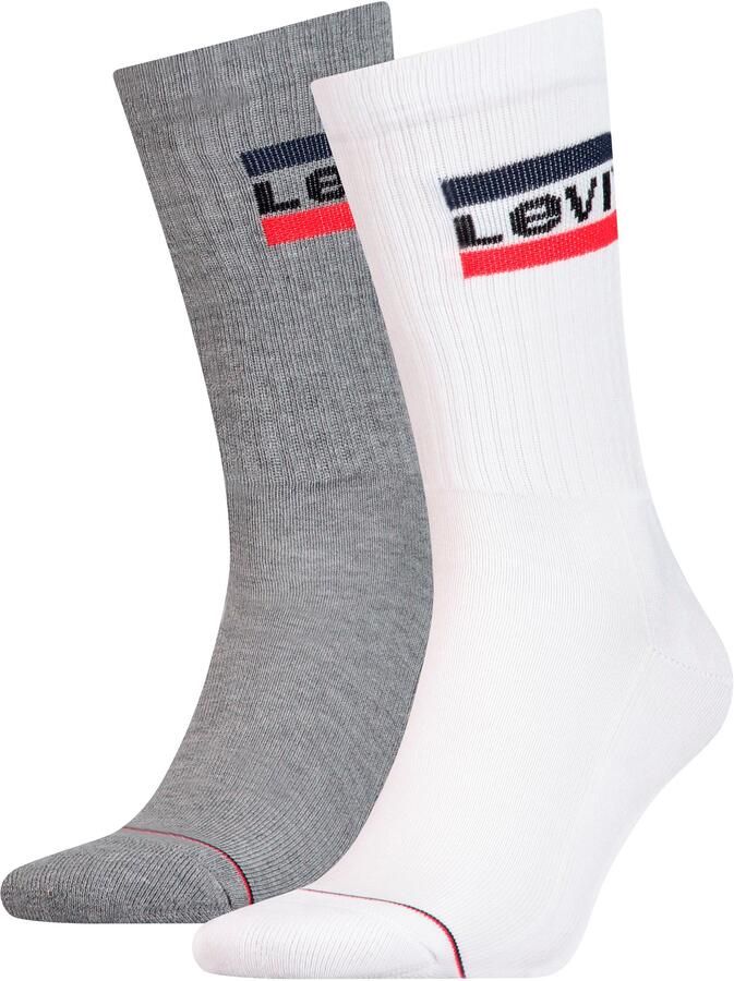 Levi's Sokken LEVIS REGULAR CUT SPRTWR LOGO 2P (2 paar Set van 2)