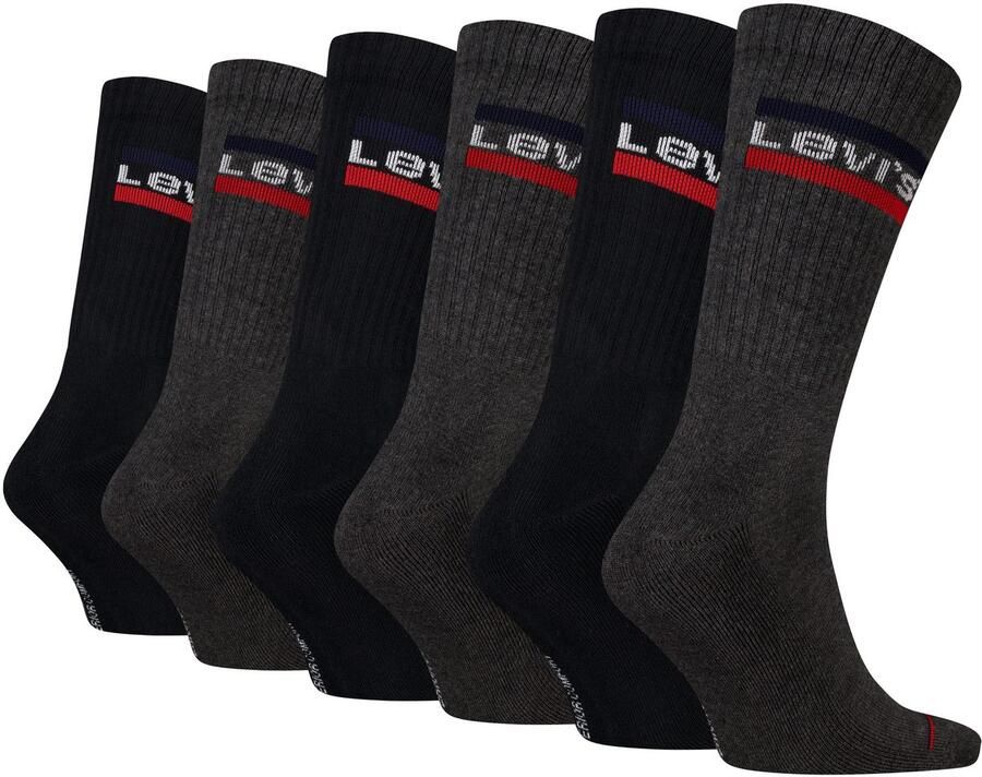 Levi's Sokken met brede logoband (6 paar Set van 6)