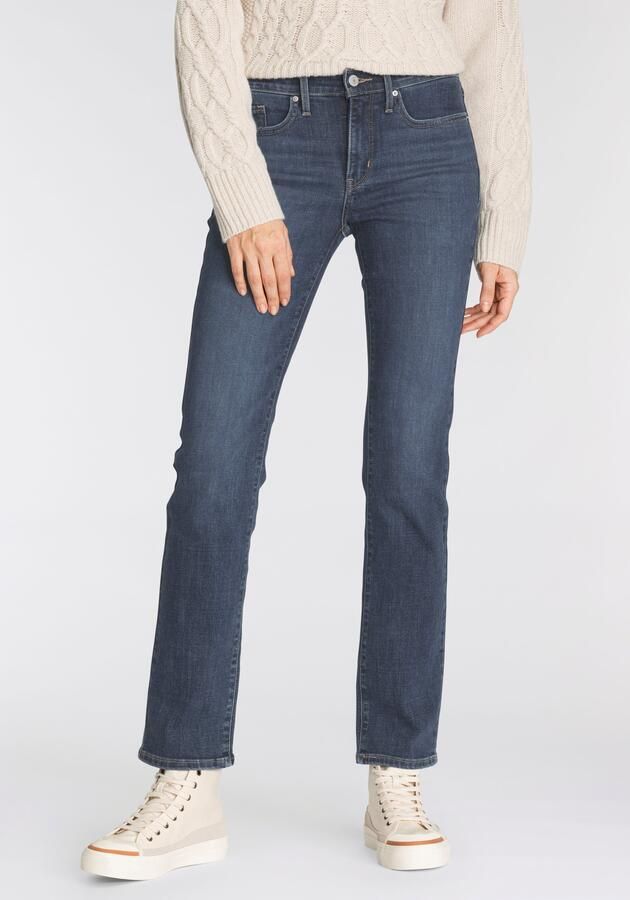 Levi's 300 Shaping straight fit jeans met stretch model '314' 'Water - Foto 12