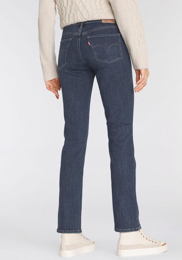 Levi's 300 Shaping straight fit jeans met stretch model '314' 'Water - Foto 5