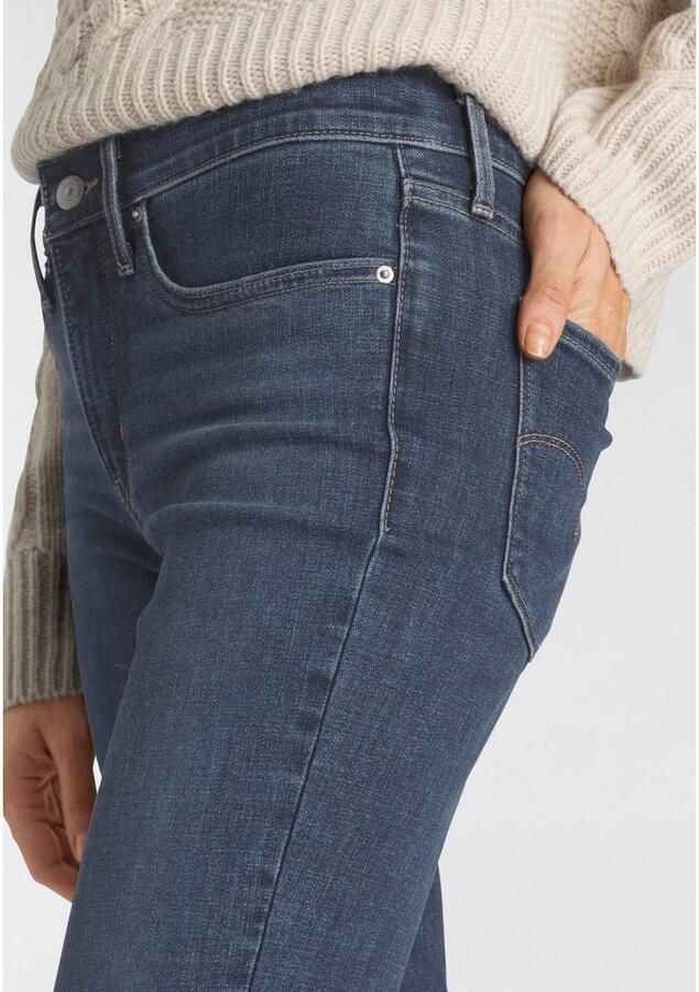 Levi's 300 Shaping straight fit jeans met stretch model '314' 'Water - Foto 3