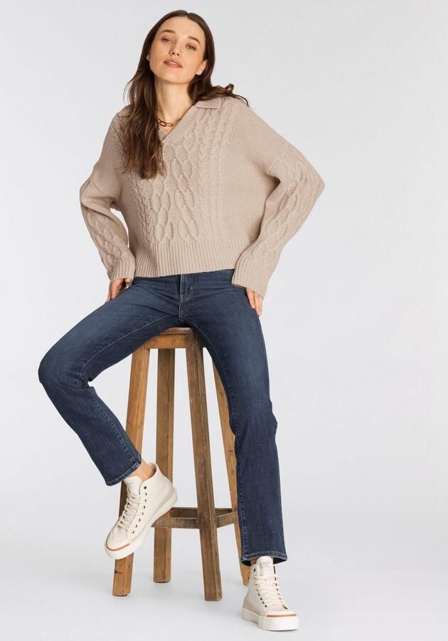 Levi's 300 Shaping straight fit jeans met stretch model '314' 'Water - Foto 6