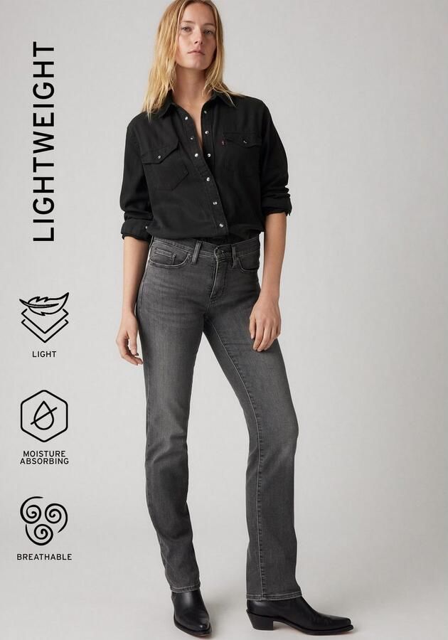 Levi's 300 Shaping straight fit jeans in 5-pocketmodel model '314' - Foto 7