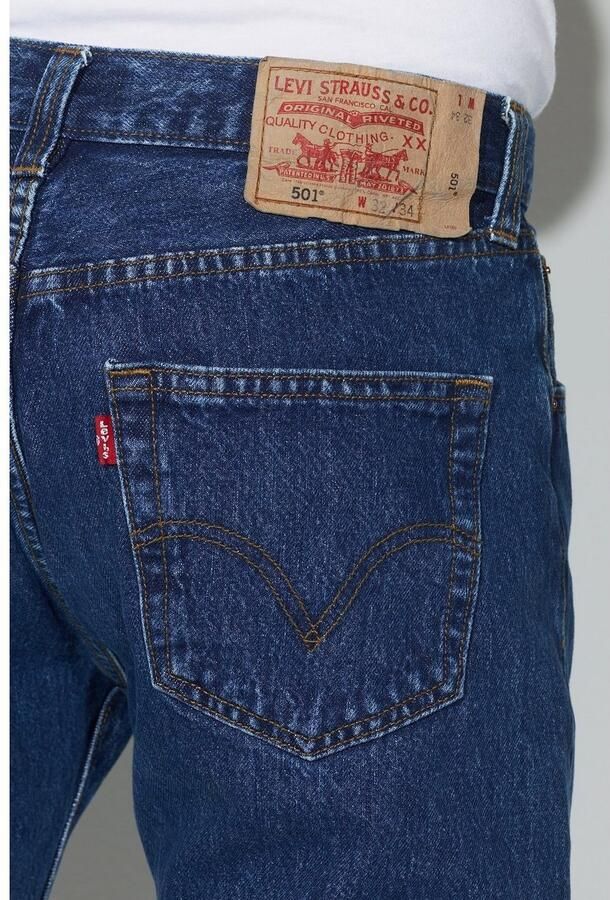 Levi's Originele 501 Heren Jeans Lente Zomer Collectie Blue Heren - Foto 5