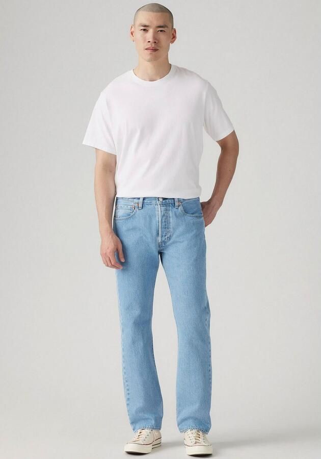 Levi's 501 straight leg jeans ferry building blue - Foto 9