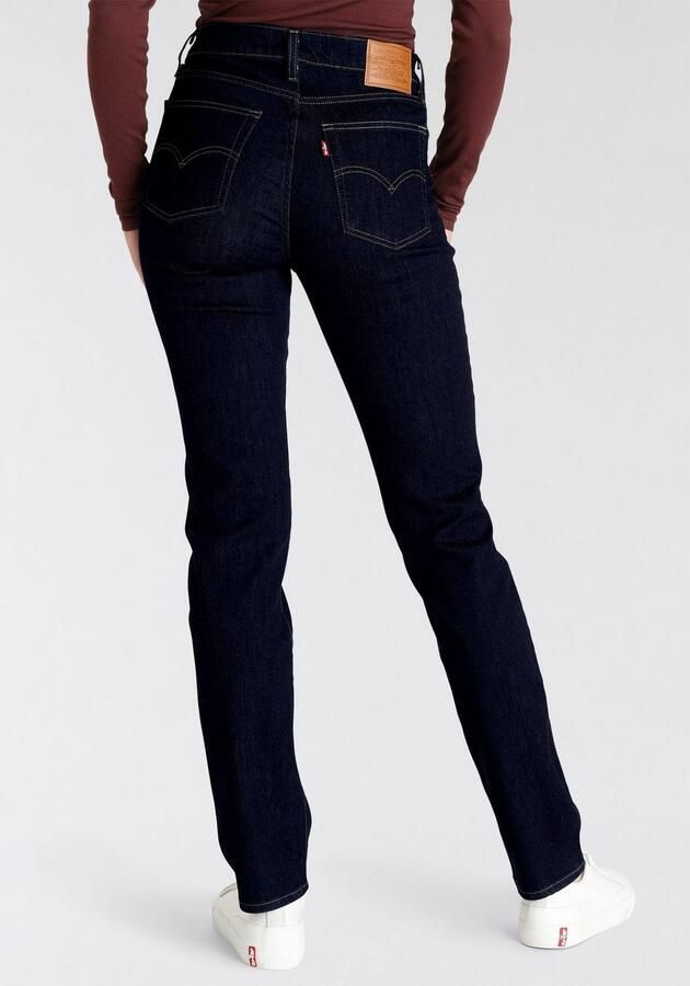 Levi's 724 high waist straight leg jeans dark blue denim - Foto 6