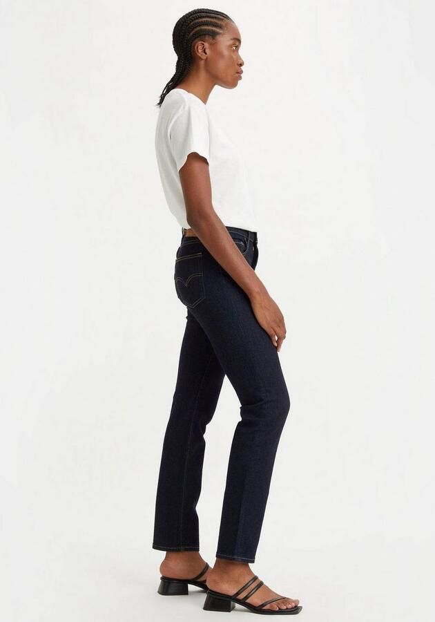 Levi's 724 high waist straight leg jeans dark blue denim - Foto 8