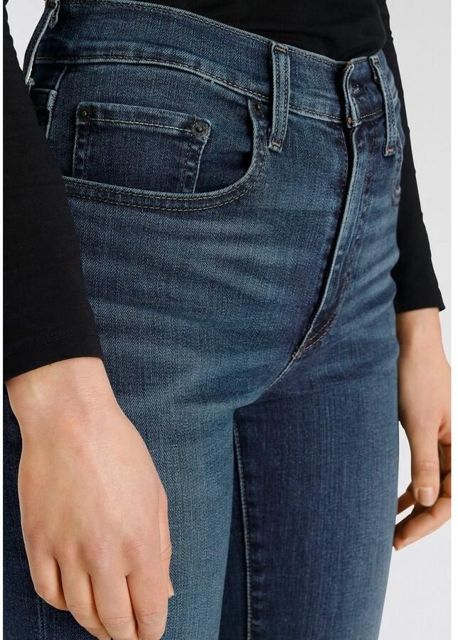 Levi's 724 high waist straight leg jeans dark blue denim - Foto 2