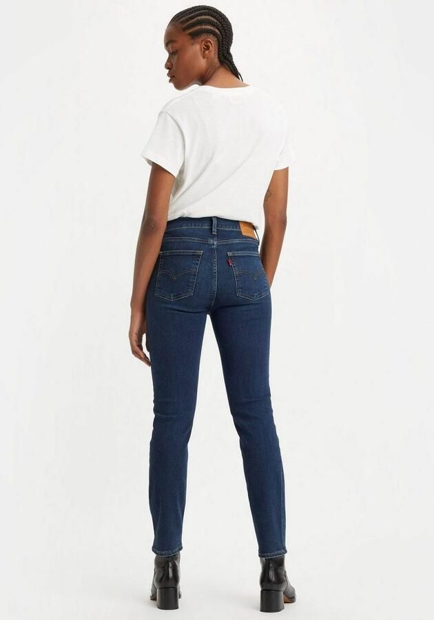 Levi's 724 high waist straight leg jeans dark blue denim - Foto 4