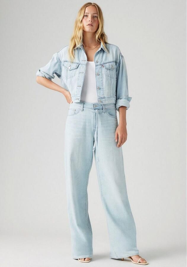 Levi's XL STRAIGHT high waist wide leg jeans light blue denim - Foto 2