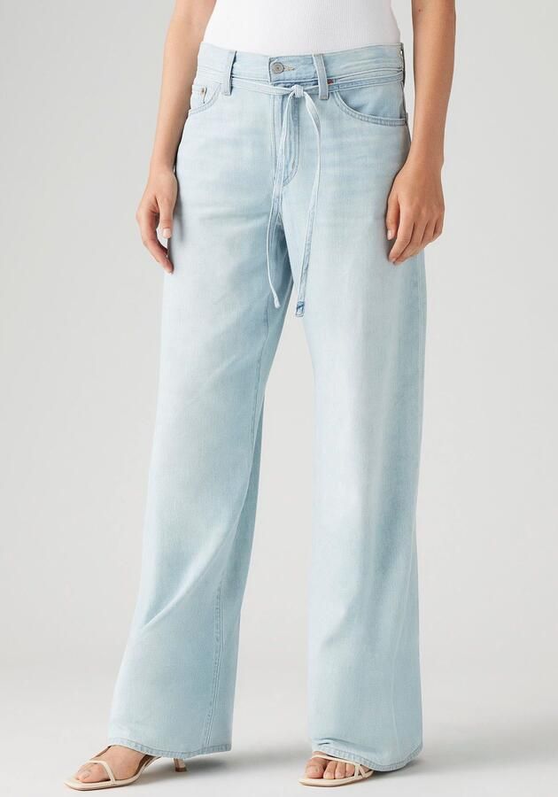 Levi's XL STRAIGHT high waist wide leg jeans light blue denim - Foto 5