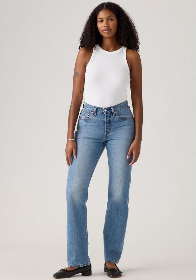 Levi's 300 Straight fit jeans in used-look model '501 CURVE LUCID DREAM' - Foto 5