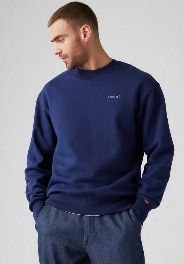 Levi's Sweater Levis A9244 0002 AUTHENTIC CREW-SARGASSO SEA - Foto 8