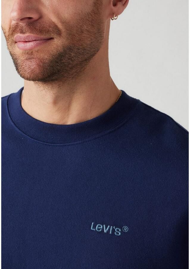 Levi's Sweater Levis A9244 0002 AUTHENTIC CREW-SARGASSO SEA - Foto 6