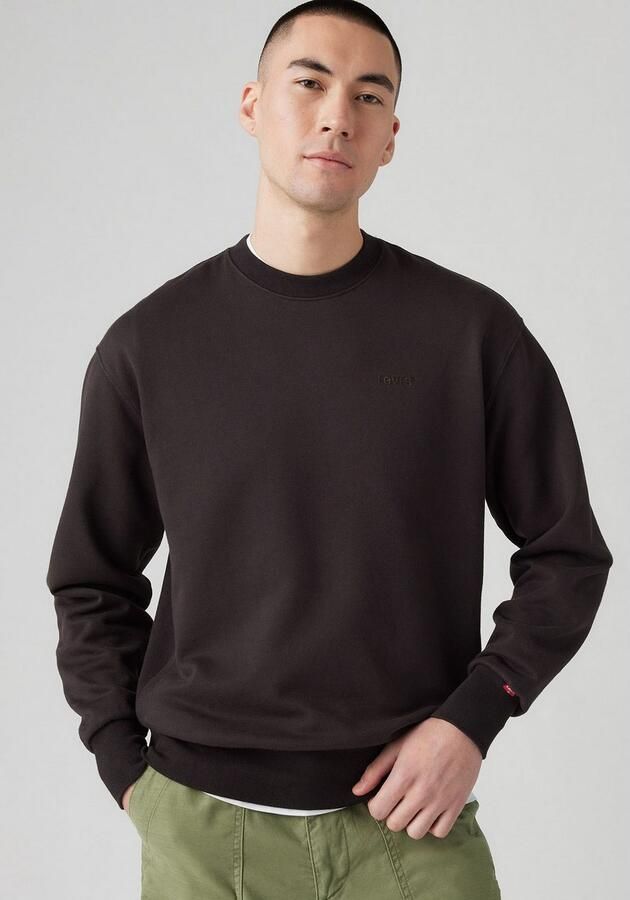 Levi's Sweater Levis A9244 0000 AUTHENTIC CREW-0000 BLACK AGATE - Foto 4