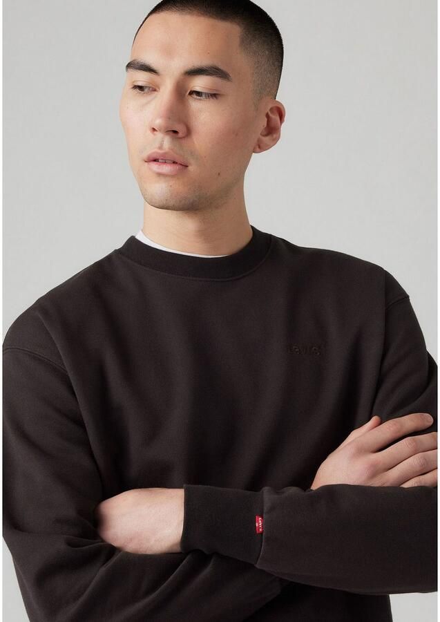 Levi's Sweater Levis A9244 0000 AUTHENTIC CREW-0000 BLACK AGATE - Foto 3