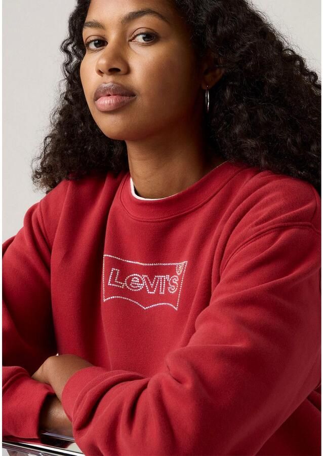 Levi's Sweatshirt GR EVERYDAY CREW met winterse logoprint - Foto 2