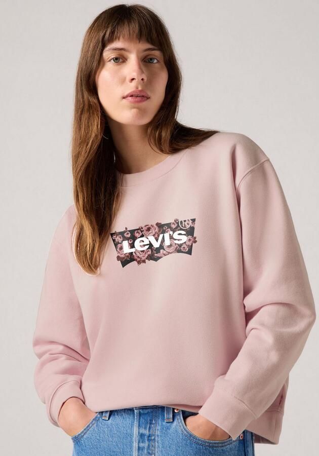 Levi's Sweatshirt met logoprint en ronde hals - Foto 4