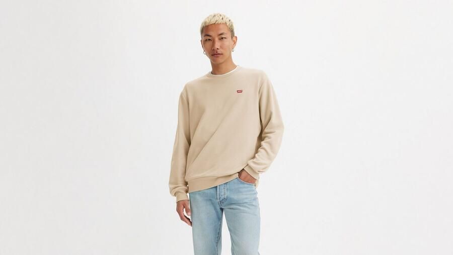 Levi's Sweater Levis 35909 0057 NEW ORIGINAL CREW-FOG - Foto 9
