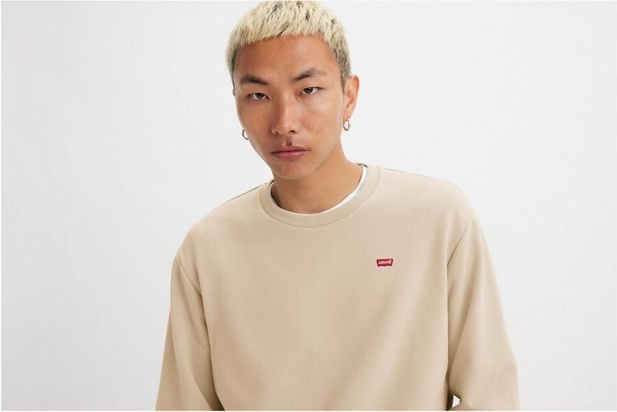 Levi's Sweater Levis 35909 0057 NEW ORIGINAL CREW-FOG - Foto 7