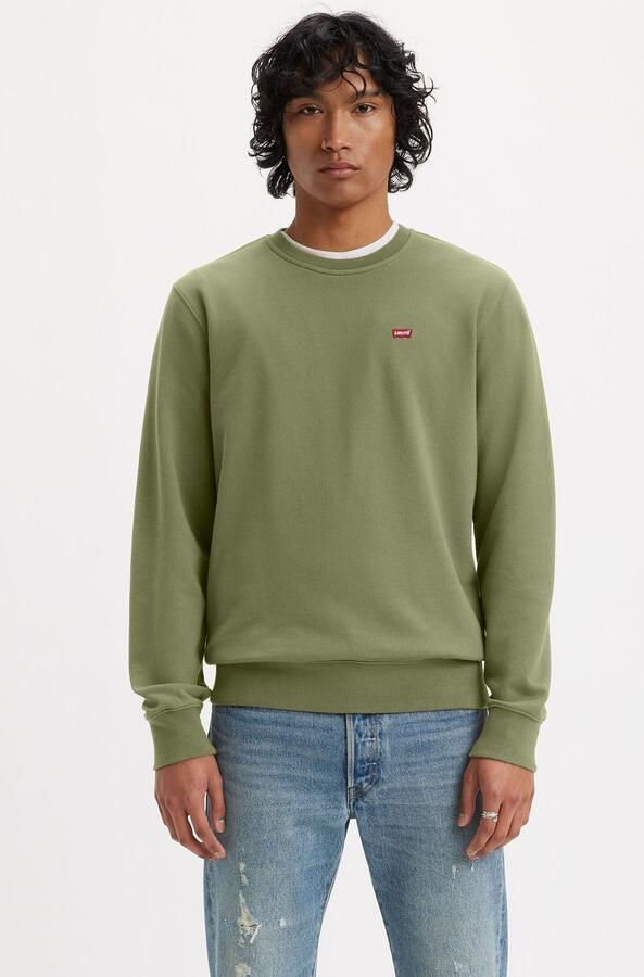 Levi's Sweater Levis 35909 0058 NEW ORIGINAL CREW-MOSS OLIVE - Foto 6