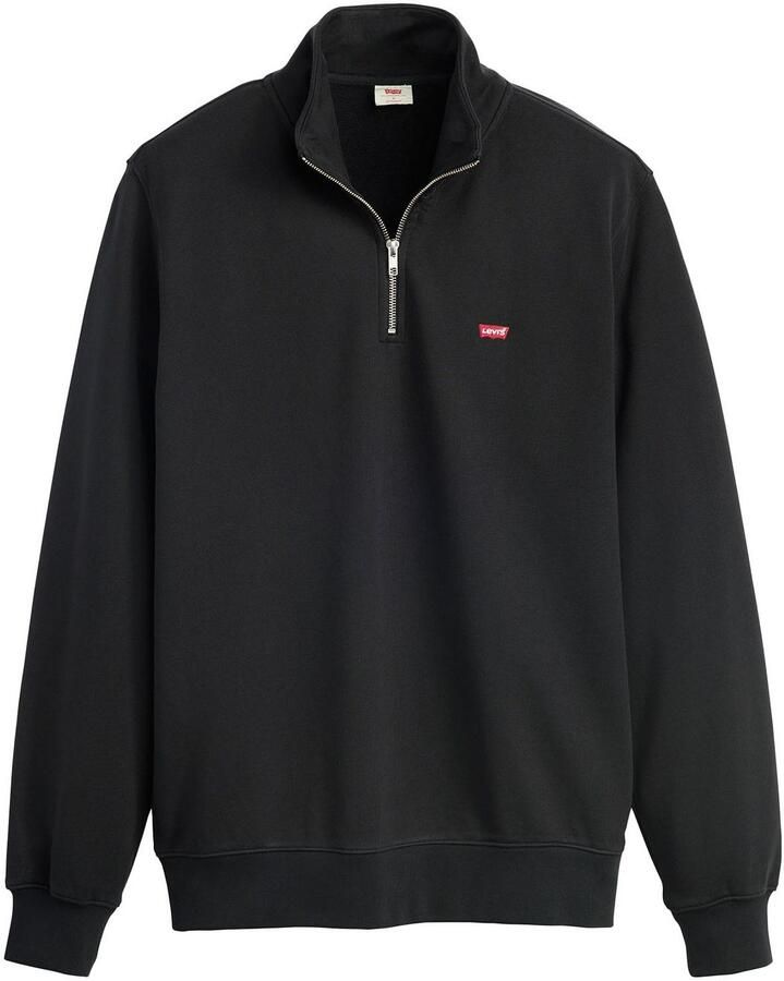 Levi's Sweatshirt ORIGINAL HM 1 4 ZIP met troyer-kraag en logo-borduring