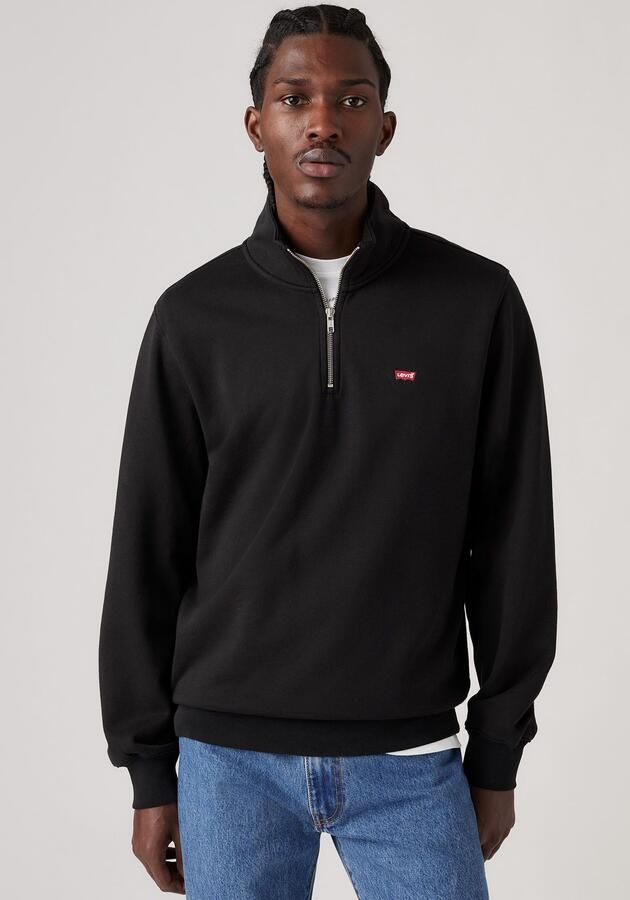 Levi's Sweatshirt ORIGINAL HM 1 4 ZIP met troyer-kraag en logo-borduring - Foto 4