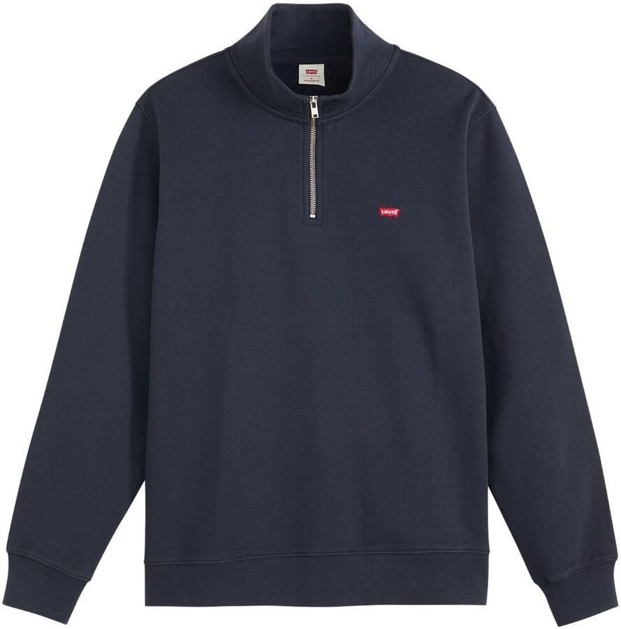 Levi's Sweatshirt ORIGINAL HM 1 4 ZIP met troyer-kraag en logo-borduring