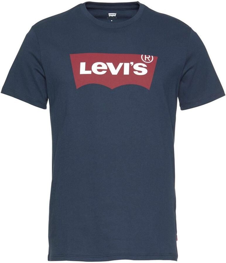 Levi's Blauwe Logo Tee Klassieke Crew Neck Blue Heren - Foto 3