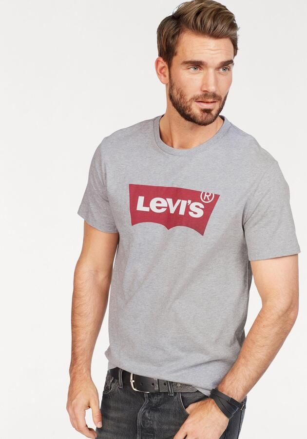 Levi's Grijze Katoenen T-Shirt met Print Gray Heren - Foto 9