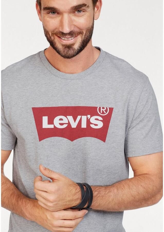 Levi's Grijze Katoenen T-Shirt met Print Gray Heren - Foto 5