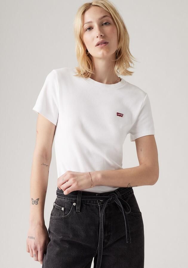 Levi's T-shirt met labelbadge model 'ESSENTIAL' - Foto 4