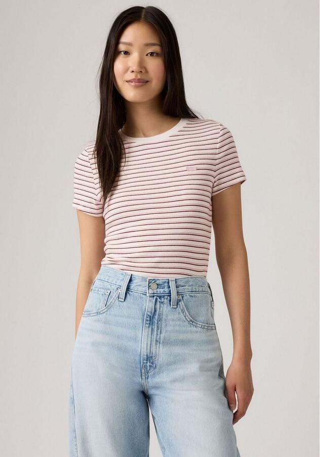 Levi's T-shirt met labelpatch en ronde hals - Foto 4