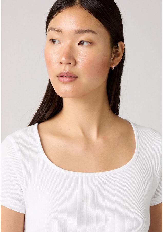 Levi's T-shirt ESSENTIAL SQRD NE Fijne ribkwaliteit - Foto 2