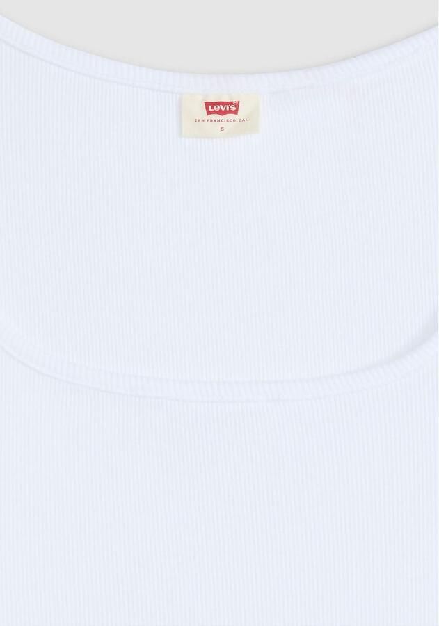 Levi's T-shirt ESSENTIAL SQRD NE Fijne ribkwaliteit - Foto 3