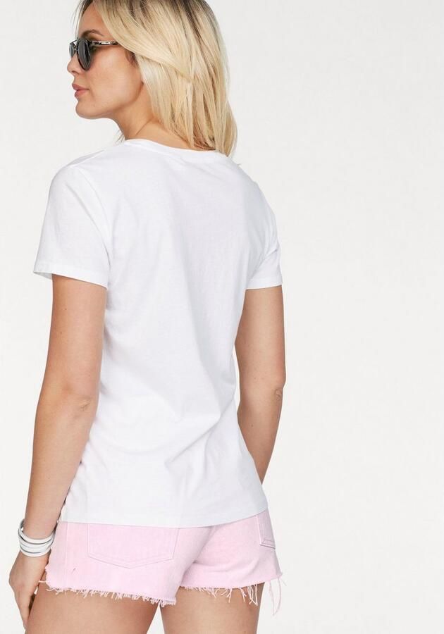 Levi's Elegant Logo T-shirt met Print Detail White Dames - Foto 6