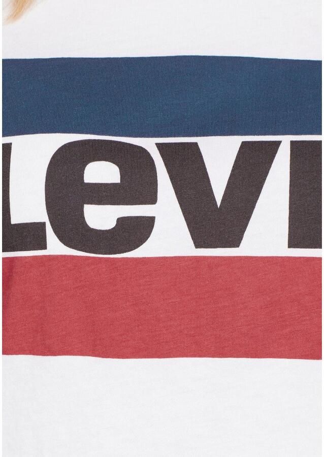 Levi's Elegant Logo T-shirt met Print Detail White Dames - Foto 4