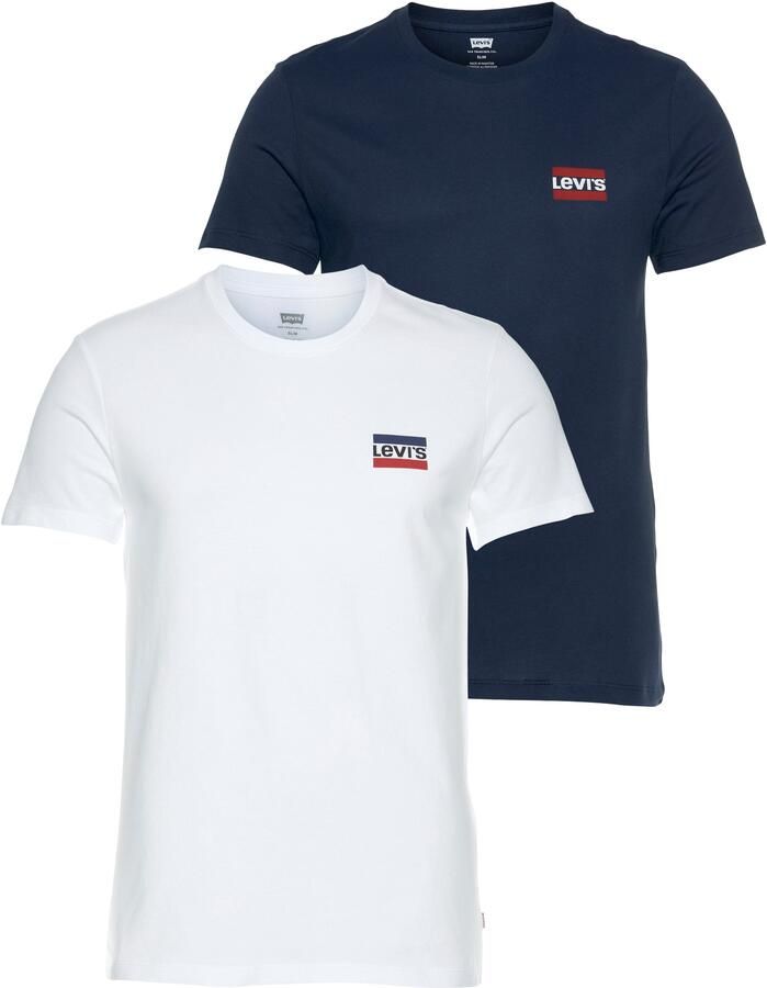 Levi's T-shirt Korte Mouw Levis 2PK CREWNECK GRAPHIC - Foto 4