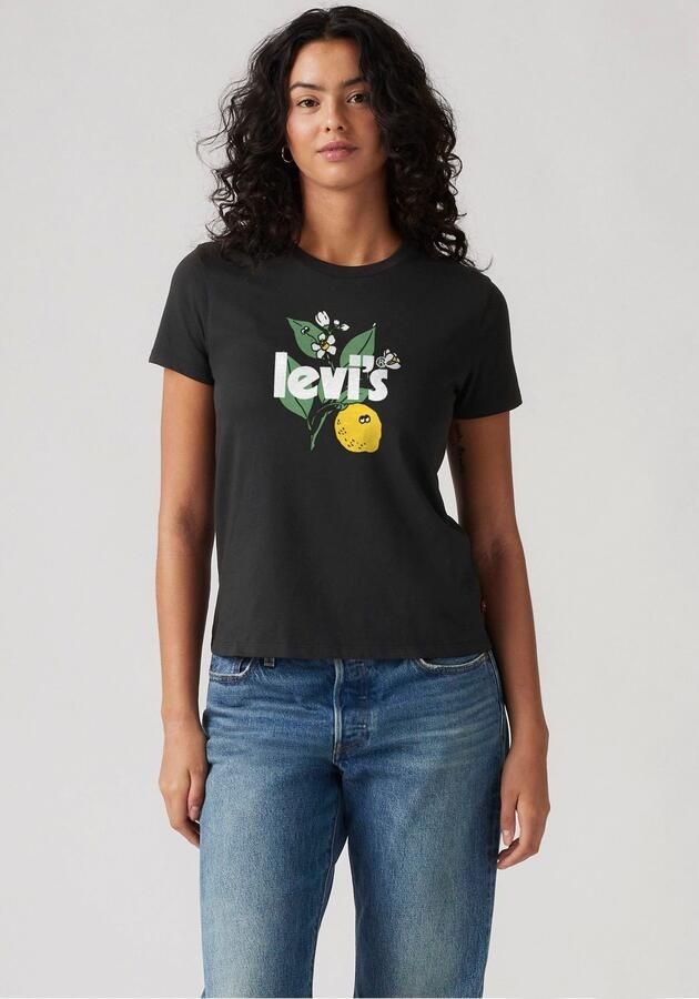 Levi's T-shirt LSE THE PERFECT T Katoenkwaliteit taillebedekkend - Foto 4