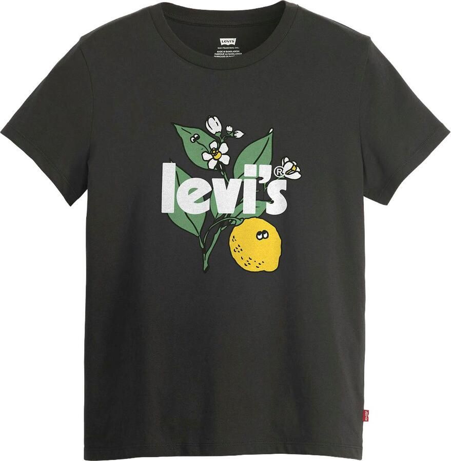 Levi's T-shirt LSE THE PERFECT T Katoenkwaliteit taillebedekkend