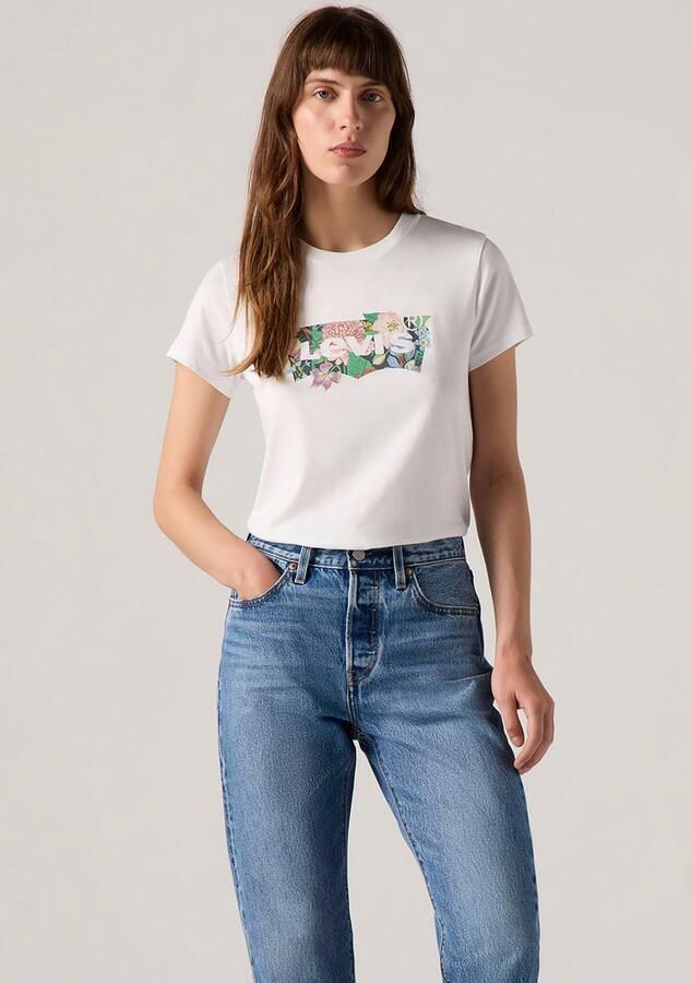 Levi's T-shirt Levis 17369 2931-DAHLIA BW FILL BRIGHT WHITE - Foto 6